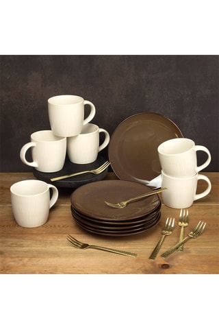 Aardewerk Servies - 6 Personen
