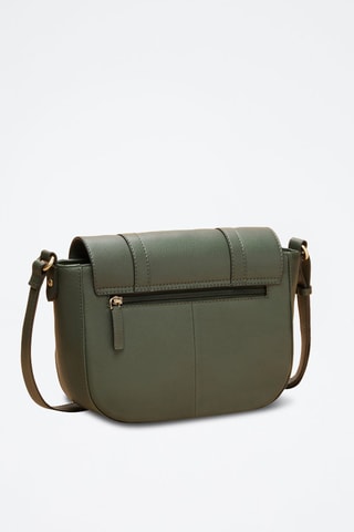 Bandolera de piel Flore  - Verde oscuro