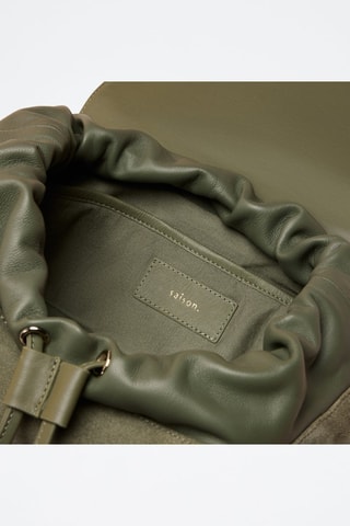 Mochila de piel Lola  - Verde