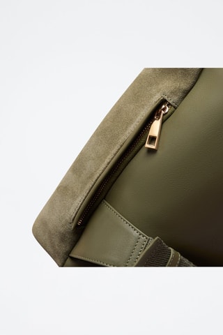 Mochila de piel Lola  - Verde