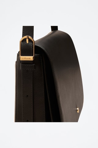 Bandolera de piel Adèle  - Negro