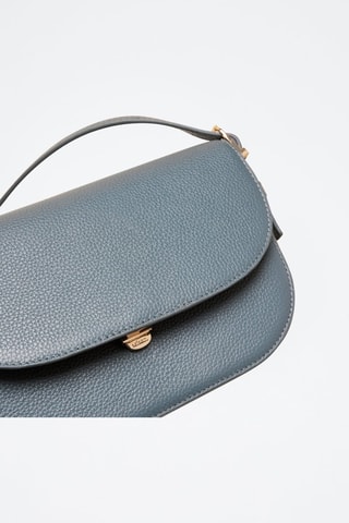 Bandolera de piel Béa  - Azul