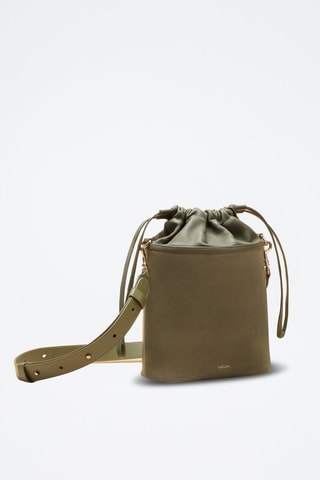Bolso saco de piel Gwen  - Verde