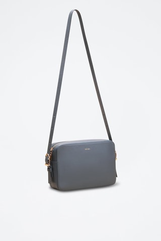 Bandolera de piel Agathe  - Azul