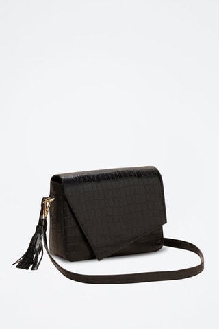Bandolera de piel Bianca  - Negro