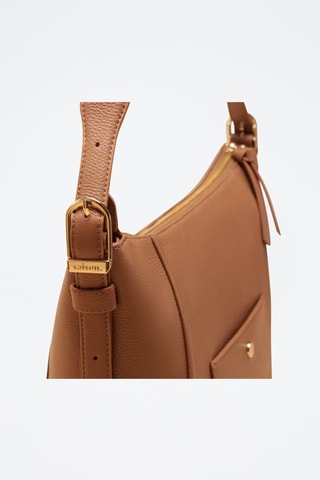 Bolso de piel Alma  - Marrón