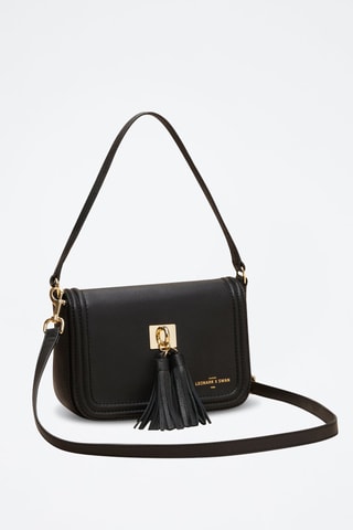 Bandolera de piel Berthe  - Negro