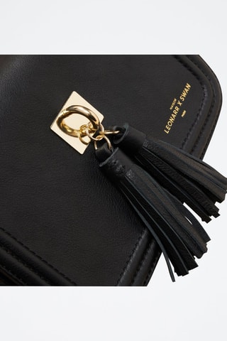 Bandolera de piel Berthe  - Negro