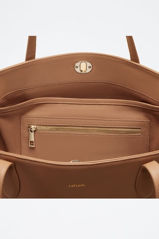 Bolso de piel Camille  - Marrón