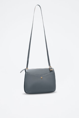 Bandolera de piel Irma  - Azul