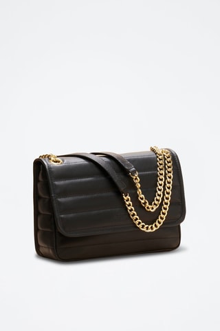 Bolso de piel Dorothée  - Negro y dorado