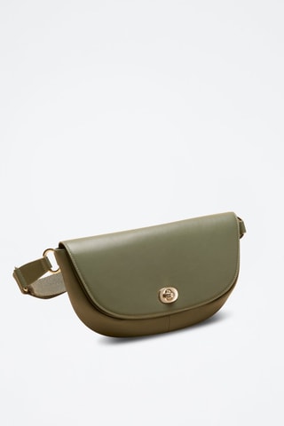 Riñonera de piel Claudia  - Verde
