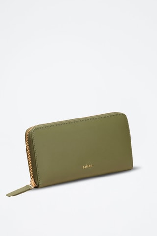 Cartera de piel Maya  - Verde
