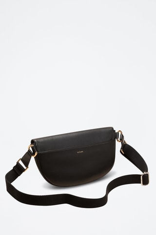 Riñonera de piel Claudia  - Negro