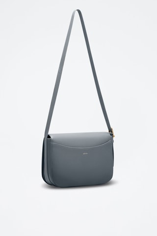 Bandolera de piel Adèle  - Azul