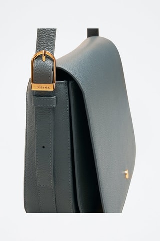 Bandolera de piel Adèle  - Azul