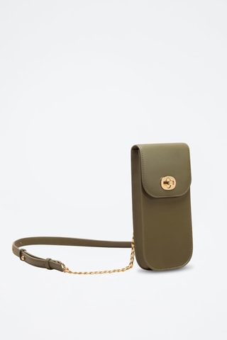 Bolso de mano de piel Agnès  - Verde
