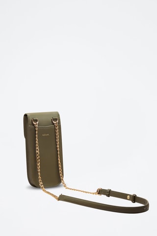 Bolso de mano de piel Agnès  - Verde