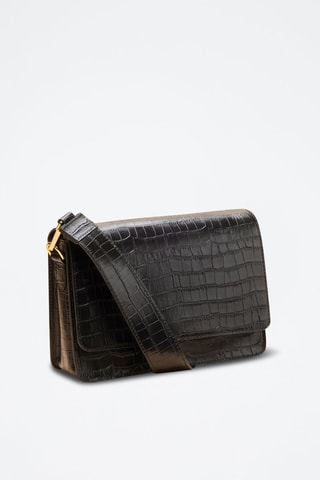 Bolso de piel Bella  - Negro