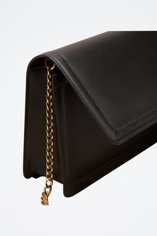Bandolera de piel Hélène  - Negro