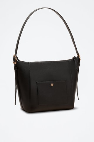 Bolso de piel Alma  - Negro