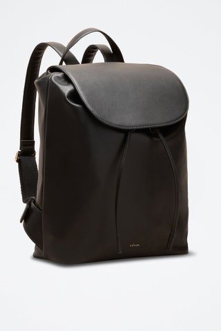 Mochila de piel Lola  - Negro