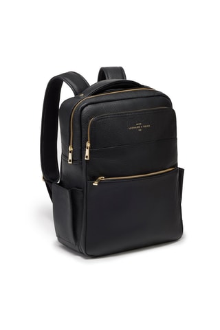 Mochila de piel Henry - Negro