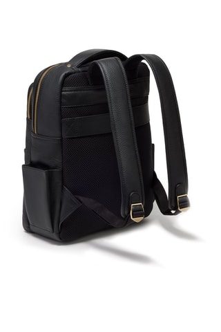 Mochila de piel Henry - Negro