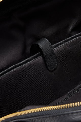 Mochila de piel Henry - Negro
