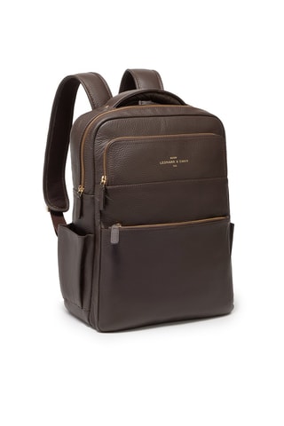 Mochila de piel Henry - Marrón