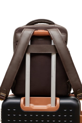 Mochila de piel Henry - Marrón