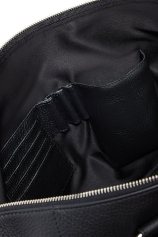 Bolsa de viaje de piel Louis - Negro