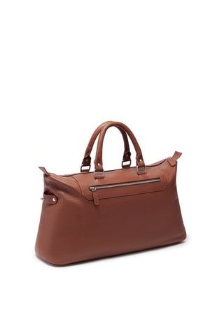 Bolsa de viaje de piel Louis - Marrón