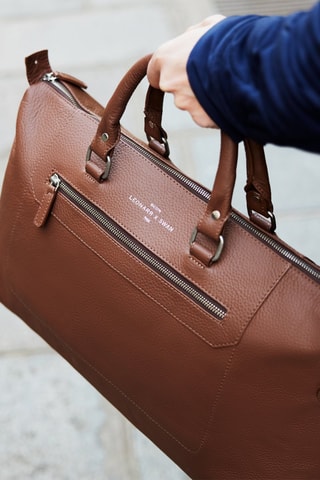 Bolsa de viaje de piel Louis - Marrón