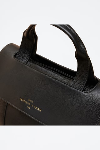 Bolso de piel Paula - Negro
