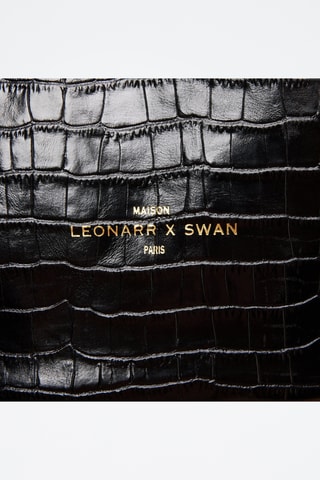 Sac seau en cuir Juliette - Noir