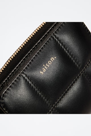 Cartera de piel ovina Coco - Negro