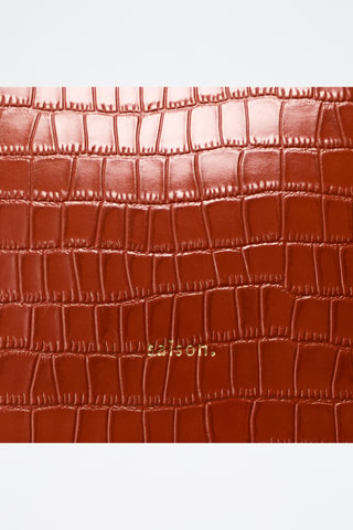 Bolso saco de piel Luz - Naranja