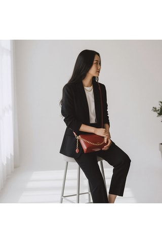 Bolso de piel Emma - Naranja
