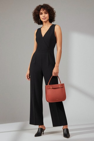 Bolso de piel Pilar - Naranja