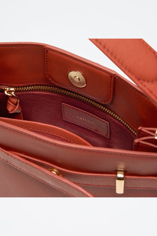 Bolso de piel Pilar - Naranja