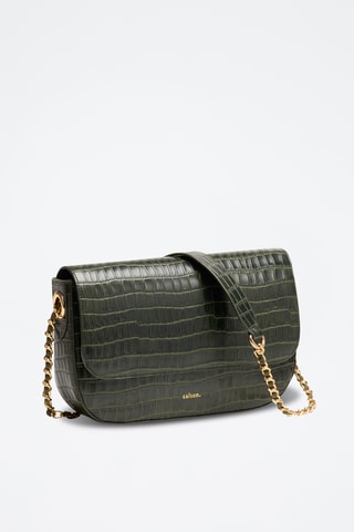 Bandolera de piel Alice - Verde oscuro