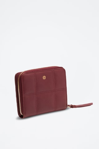 Cartera de piel ovina Coco - Burdeos