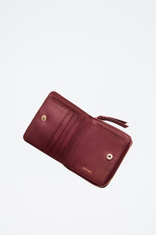 Cartera de piel ovina Coco - Burdeos