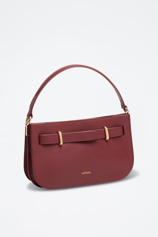 Bolso de piel bovina Inès - Burdeos