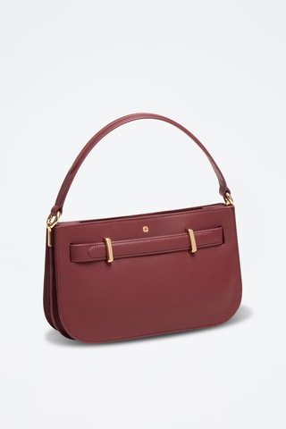 Bolso de piel bovina Inès - Burdeos