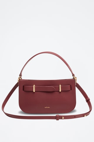 Bolso de piel bovina Inès - Burdeos