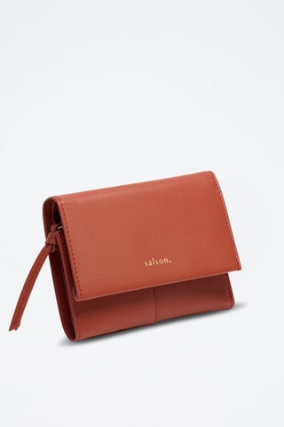 Cartera de piel Emilie - Naranja