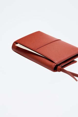 Cartera de piel Emilie - Naranja