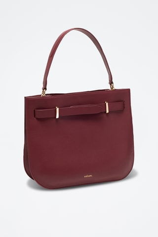Bolso de piel Pilar - Burdeos